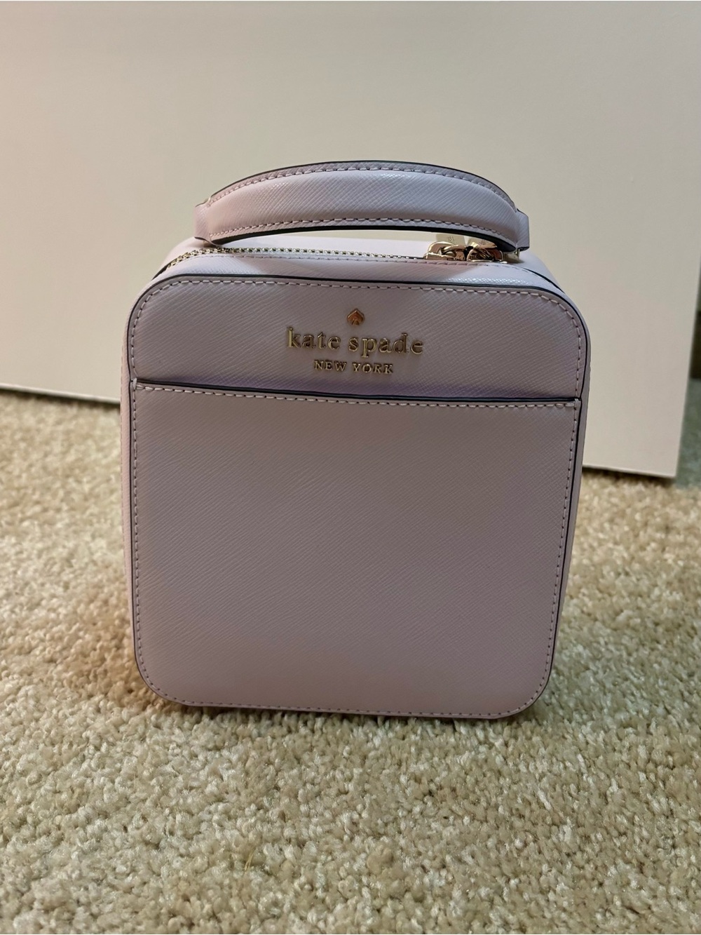 kate spade Lilac Mini Top-Handle Box Bag/ Crossbody